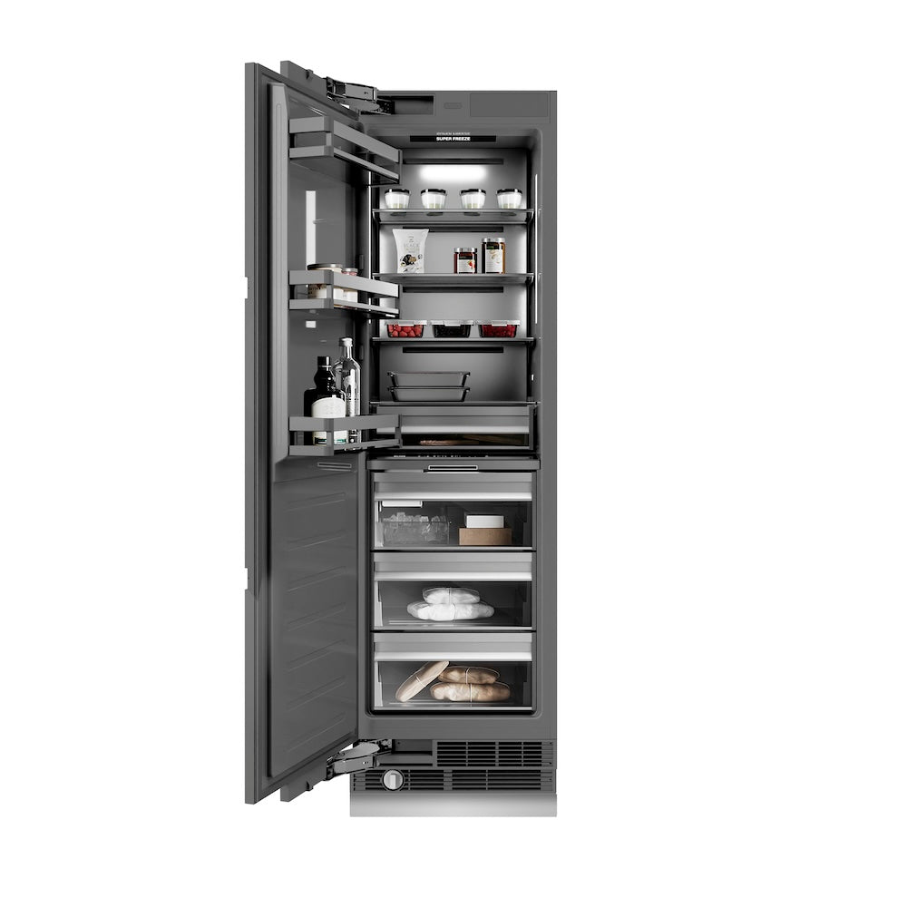 ZLINE 24 Inch 12.4 Cu Ft Panel Ready Column Freezer with Graphite Gray Interior - RBCFV 24 - Perfect for Restaurants, Home Kitchens & Commercial Use