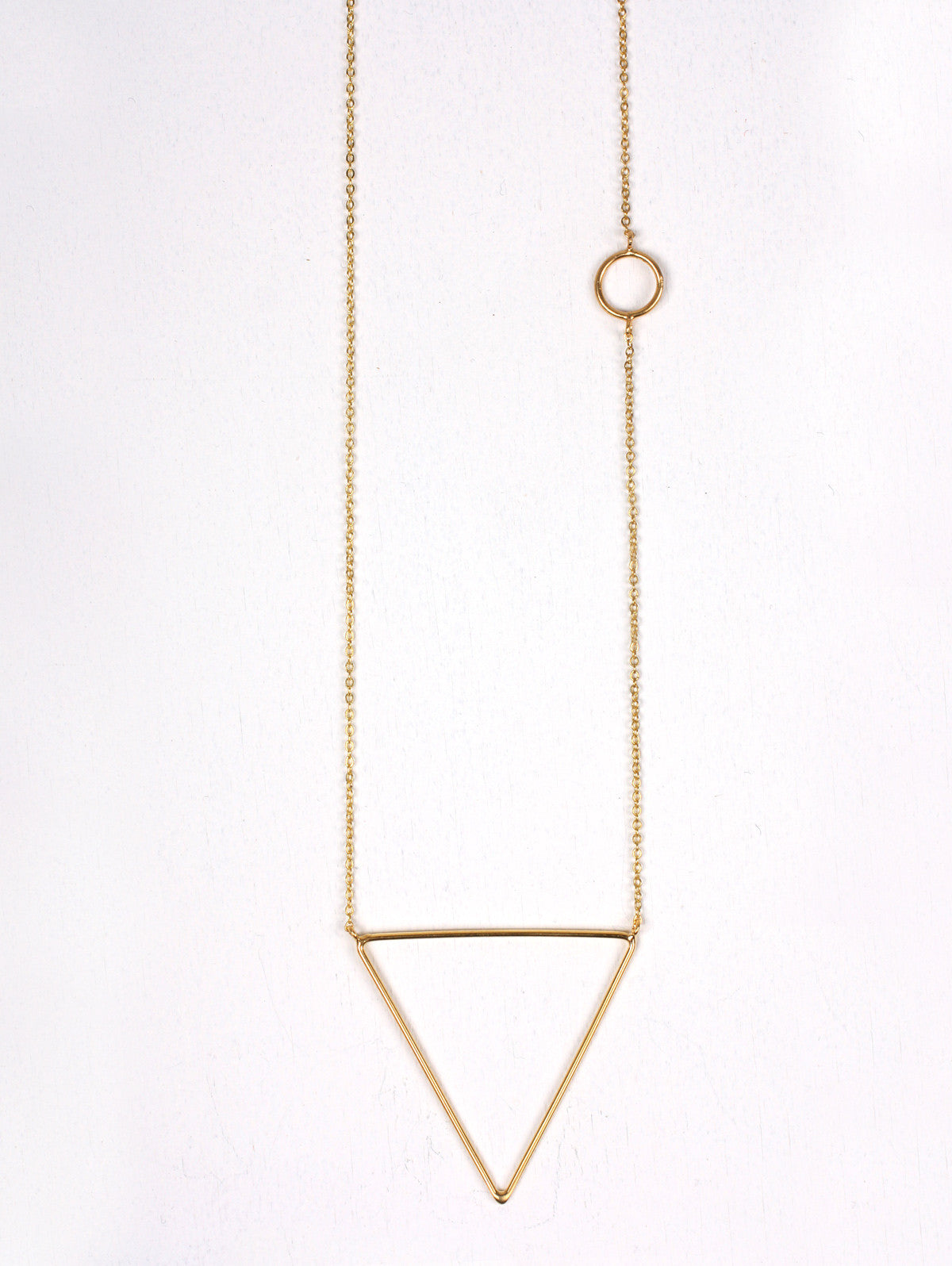 14K Gold Pyramid Necklace for Women - Elegant Layering Pendant for Everyday Wear & Special Occasions