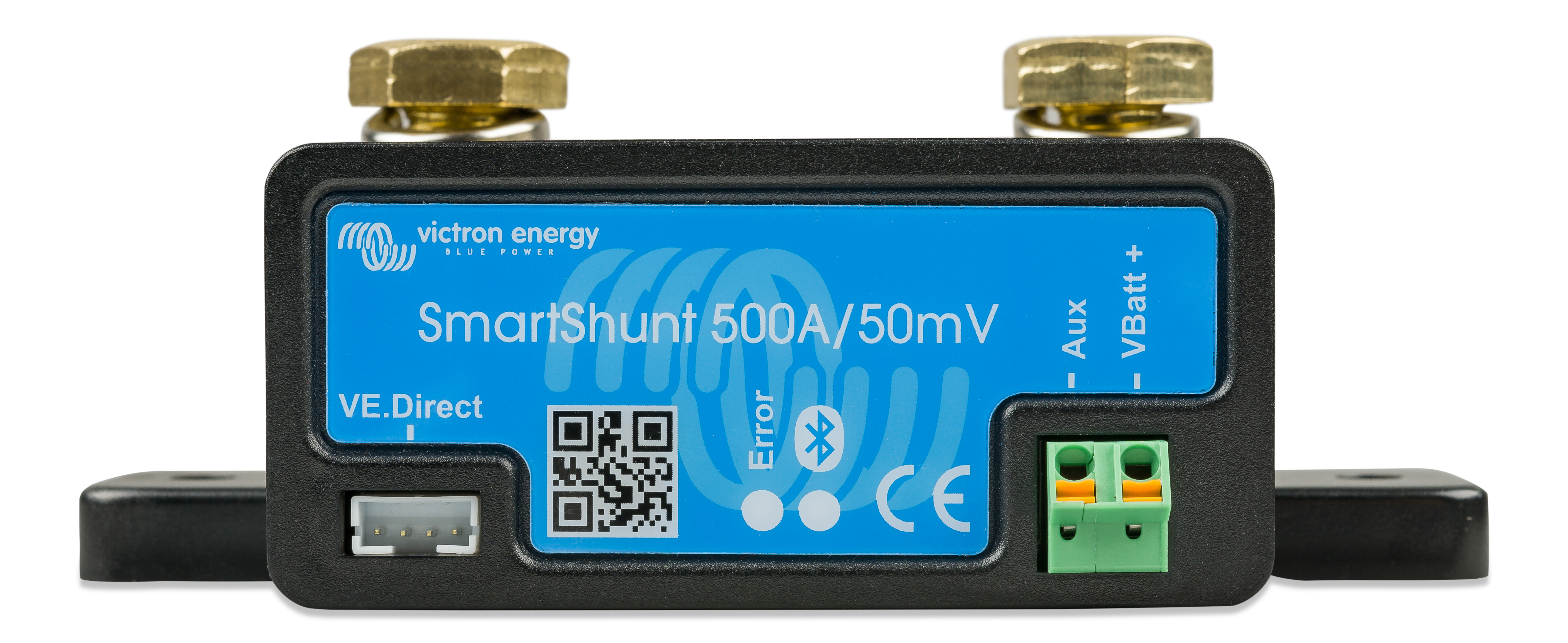Victron Energy SmartShunt 500A/50mV Battery Monitor - Bluetooth Battery Shunt for RVs, Boats & Solar Systems | Accurate Battery Monitoring for Lithium, AGM & Lead-Acid Batteries | Perfect for Marine, Off-Grid & Mobile Power Applications