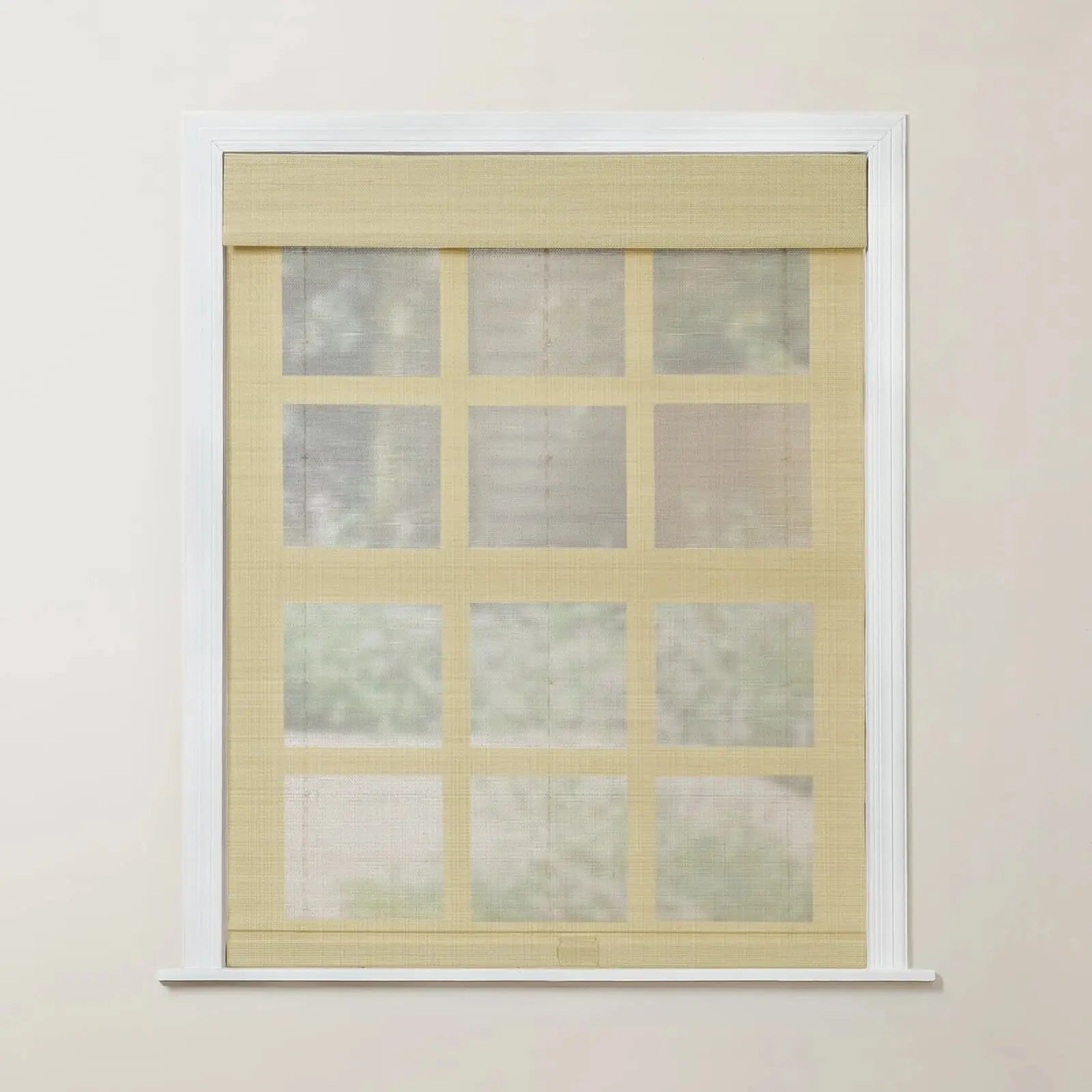 Rae Natural Bamboo Woven Shades Series S - Eco-Friendly Window Blinds for Home & Office - Perfect for Living Room, Bedroom, and Patio Privacy
