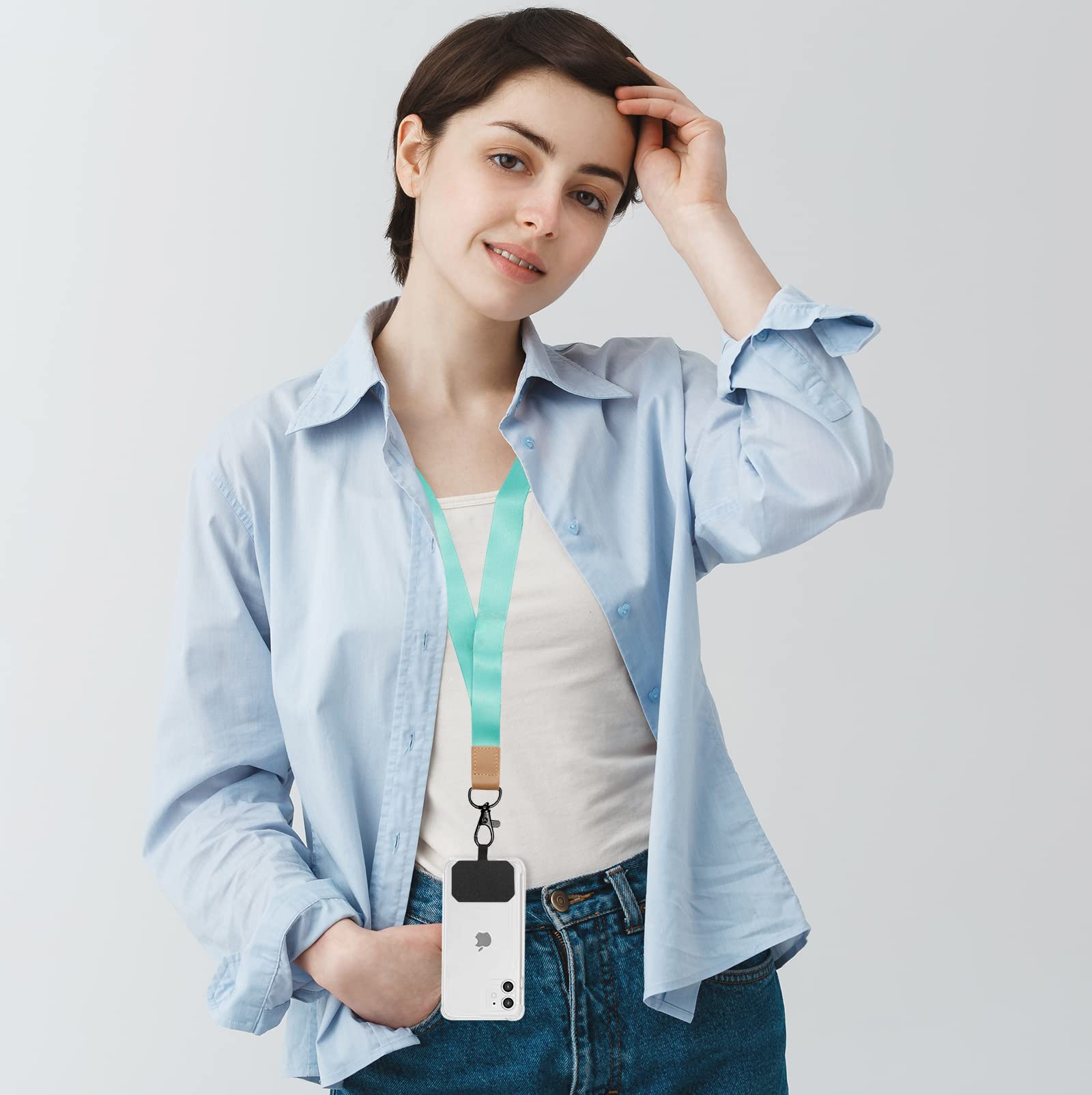 Adjustable Detachable Phone Lanyard (3-Pack) - Universal Neck Strap for iPhone, Samsung & Most Smartphones - Perfect for Work, Travel & Hands-Free Convenience