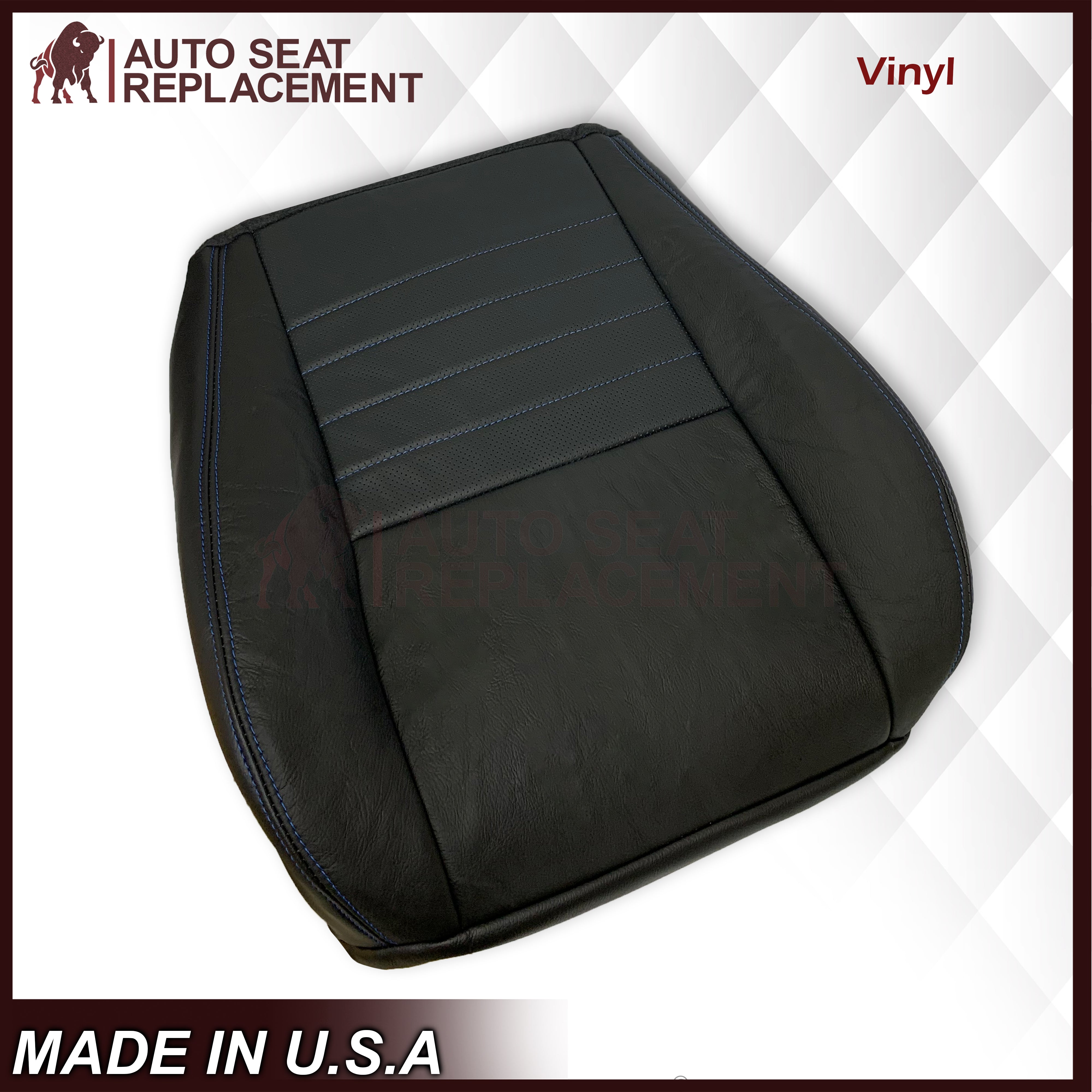 Custom Seat Covers for 1999-2004 Ford Mustang GT Convertible - Choose Colors & Add Logo - Perfect for Car Enthusiasts & Gift Ideas