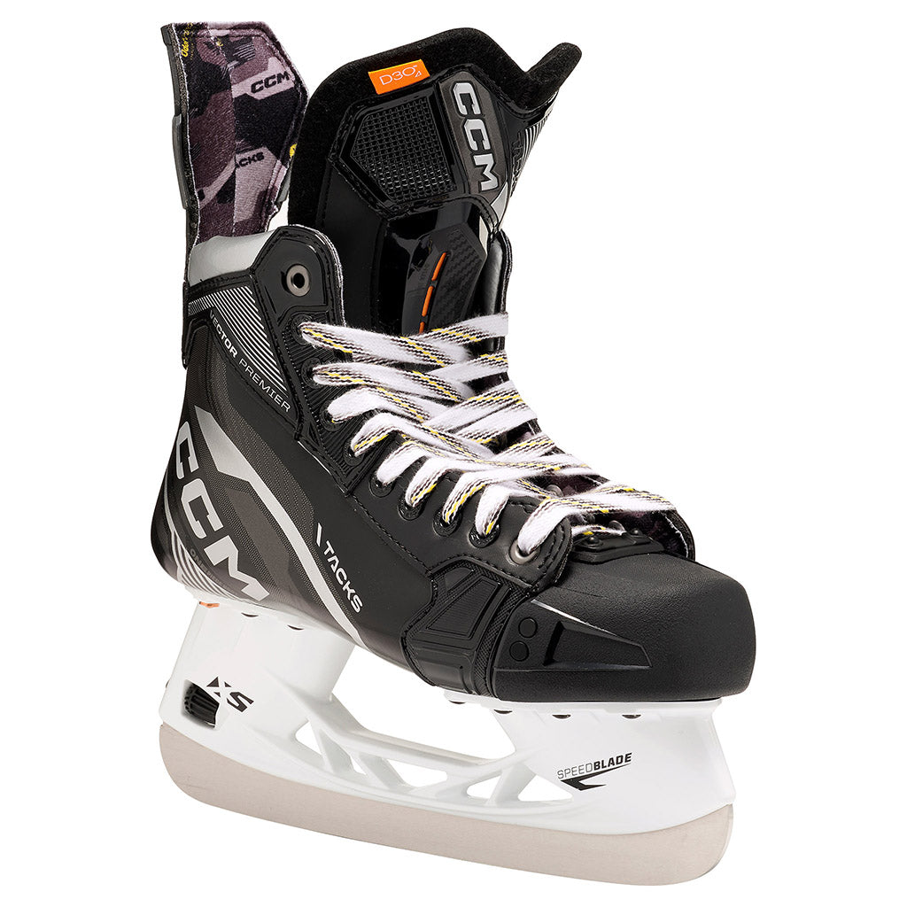 CCM Tacks Vector Premier 2022 Intermediate Ice Hockey Skates - Lightweight Performance Skates for Youth & Adult Hockey Players - Perfect for Rink Games, Training & Competitive Play