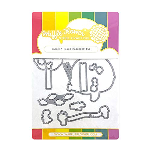 Waffle Flower Pumpkin House Matching Die Set for Card Making - Perfect for Thanksgiving, Fall, and Holiday DIY Crafts | Create Invitations, Greeting Cards, and Home Decor