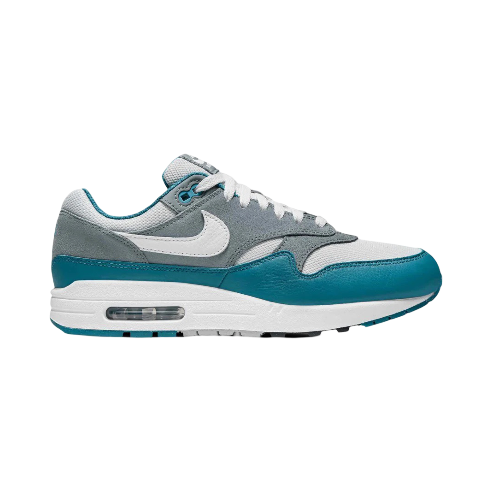 Nike Air Max 1 'Noise Aqua Photon Dust' Men's Running Shoes - White/Cool Grey for Casual Wear & Street Style