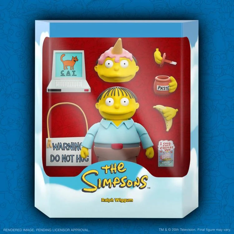 The Simpsons ULTIMATES! Ralph Wiggum Collectible Action Figure - 7-Inch Highly Detailed Toy for Fans & Collectors - Perfect for Display, Gifts, and The Simpsons Memorabilia Collection
