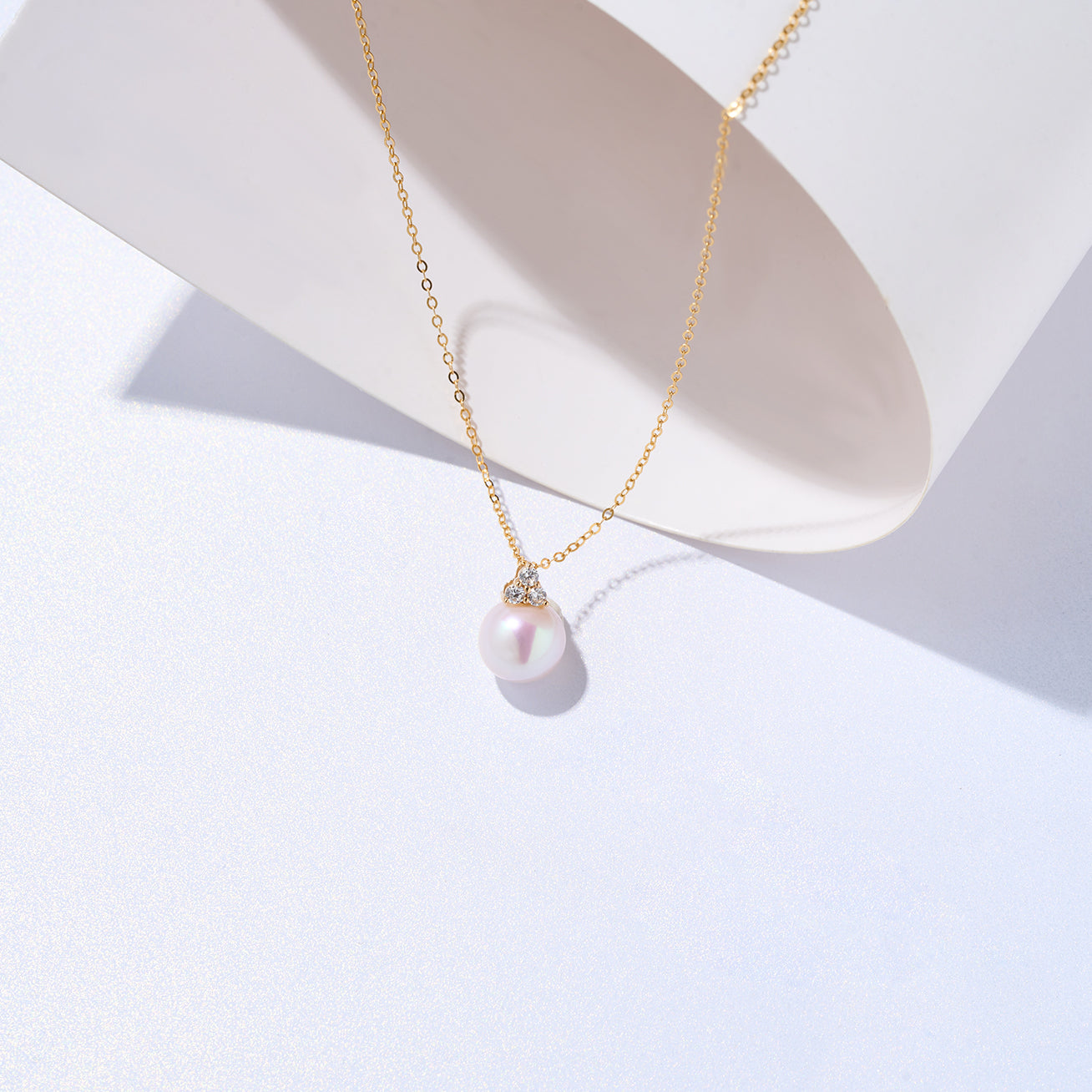 18K Solid Gold Freshwater Pearl Necklace for Women - Elegant Classic Jewelry Gift for Birthday, Anniversary & Special Occasions