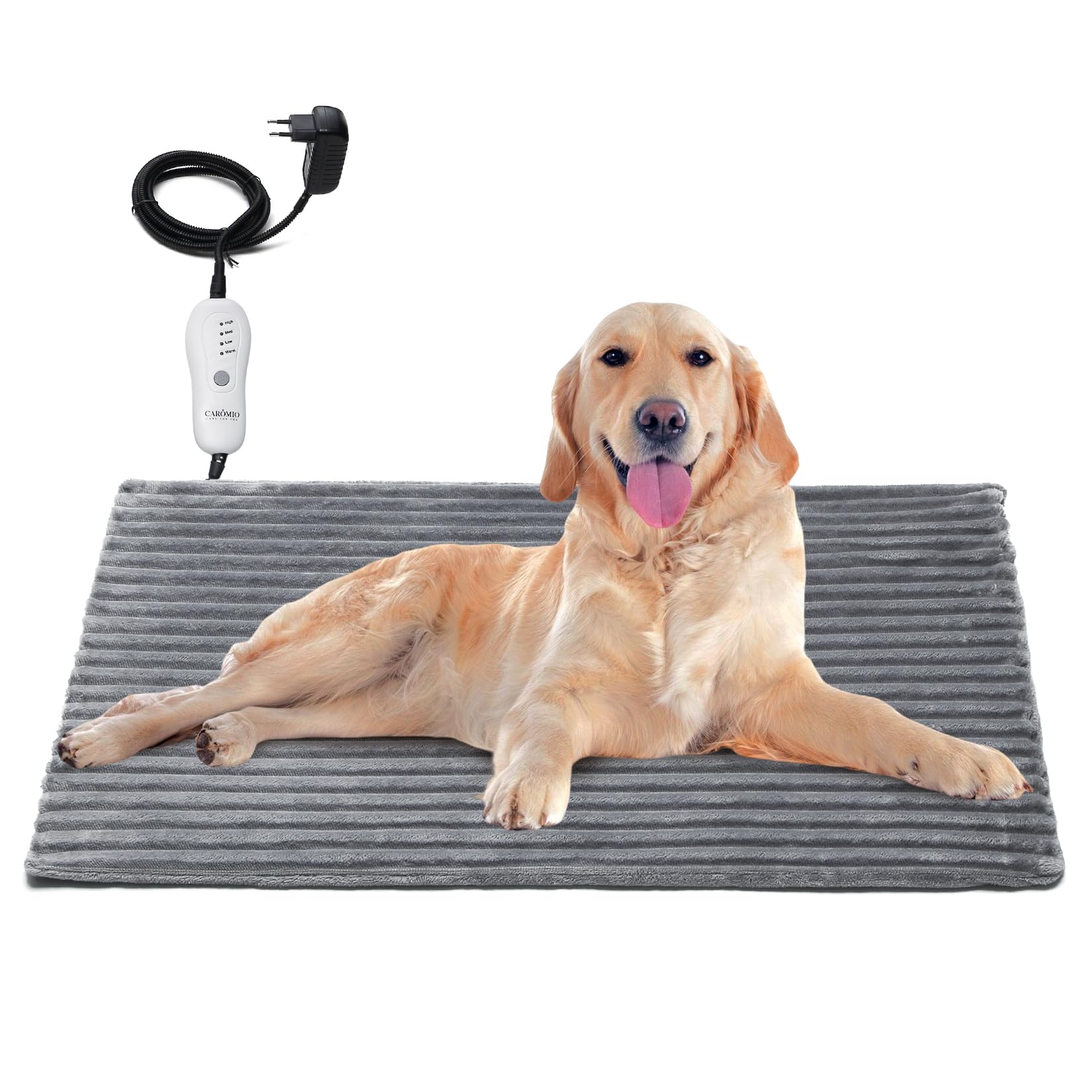 CAROMIO Pet Heating Pad for Cats & Dogs - Waterproof Electric Heated Mat with Auto Shut Off - Perfect for Indoor & Outdoor Use