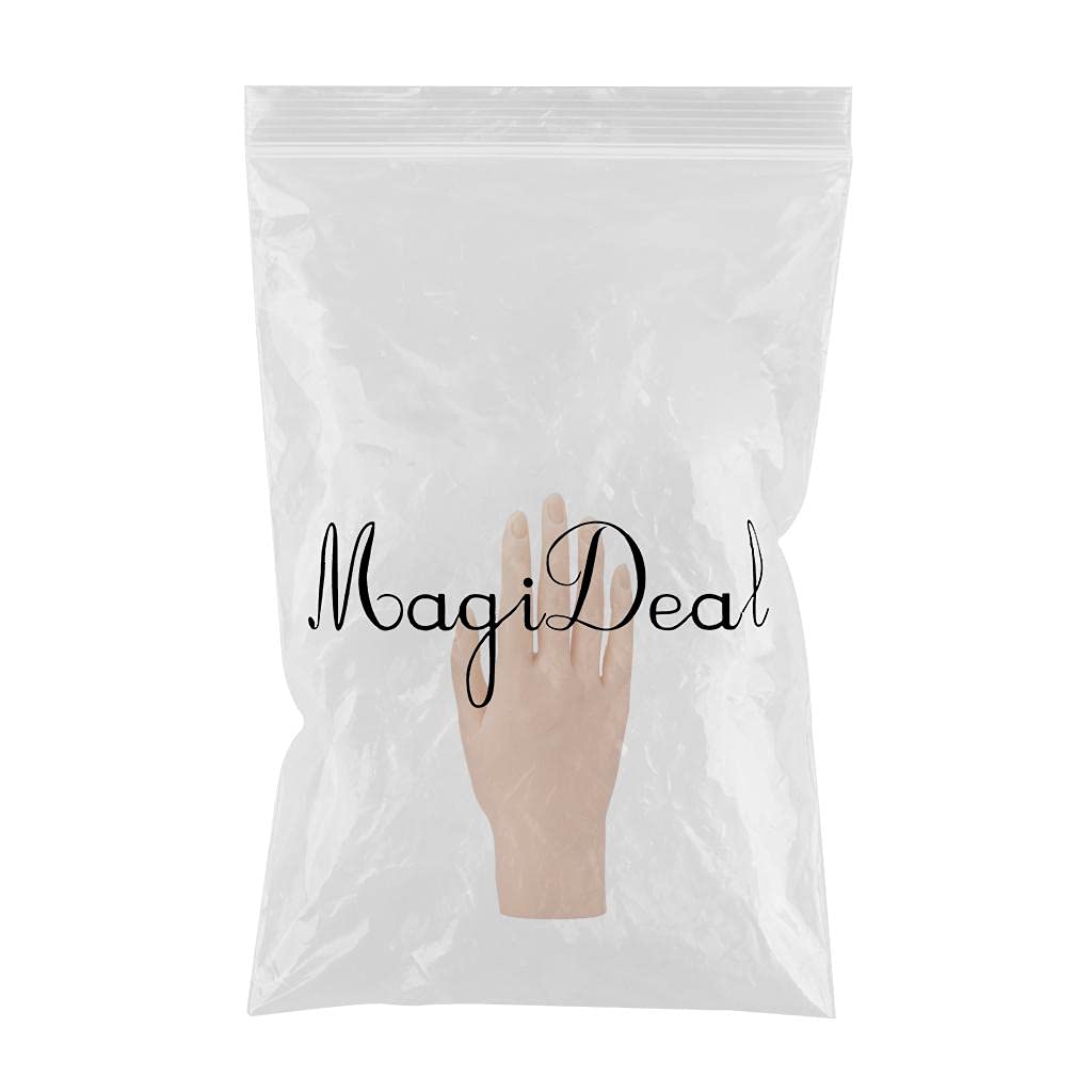 Professional GAH Nail Practice Hand for Acrylic Nails - Flexible & Adjustable Mannequin Hand with Realistic Finger Joints - Perfect for Nail Art Training, Salon Practice & DIY Nail Design at Home