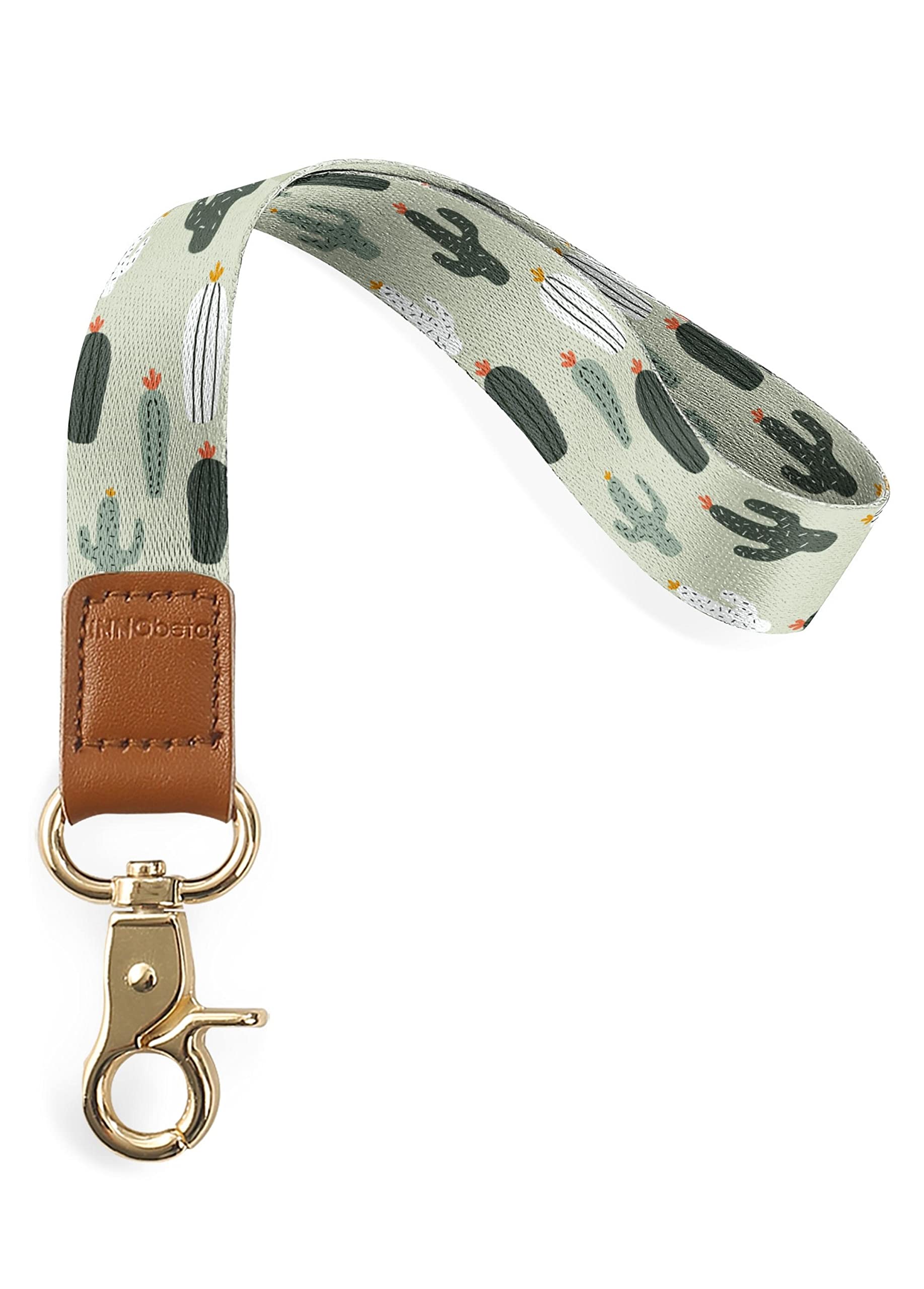 Cute Cactus Key Lanyard with Metal Clip - for Phone Cases & Keys (0.8x6.3in) - Perfect for Work & Travel