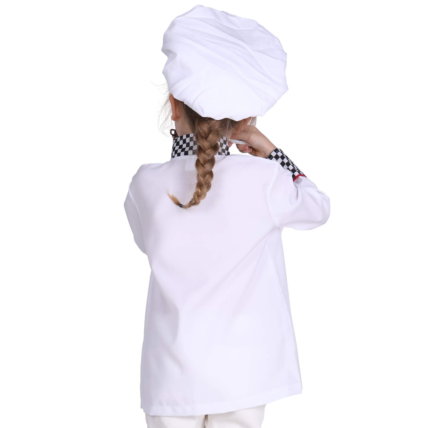Kids Chef Costume Set for Boys & Girls 3-8 Years - Professional Role Play Dress Up Outfit for Pretend Cooking Play | Perfect for Halloween, Birthday Parties & Kitchen-Themed Dress Up