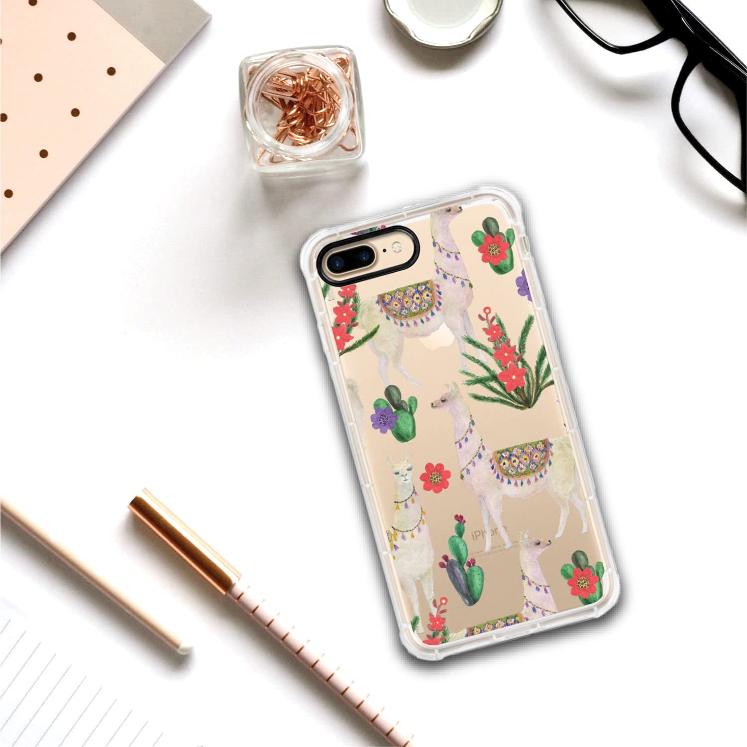 OTM Essentials Artist Series Tough Edge Phone Case - Durable Protection with Llama Dance Animal Design | Perfect for iPhone & Android | Stylish & Protective for Everyday Use, Travel & Outdoor Activities