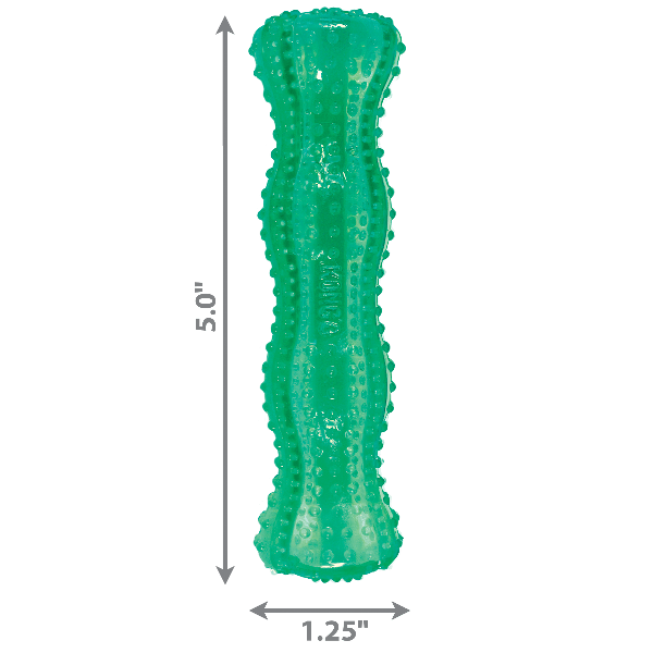KONG Squeezz Dental Stick Dog Toy - Durable Chew Toy for Teeth Cleaning & Play - Perfect for Small, Medium & Large Dogs - Indoor & Outdoor Use