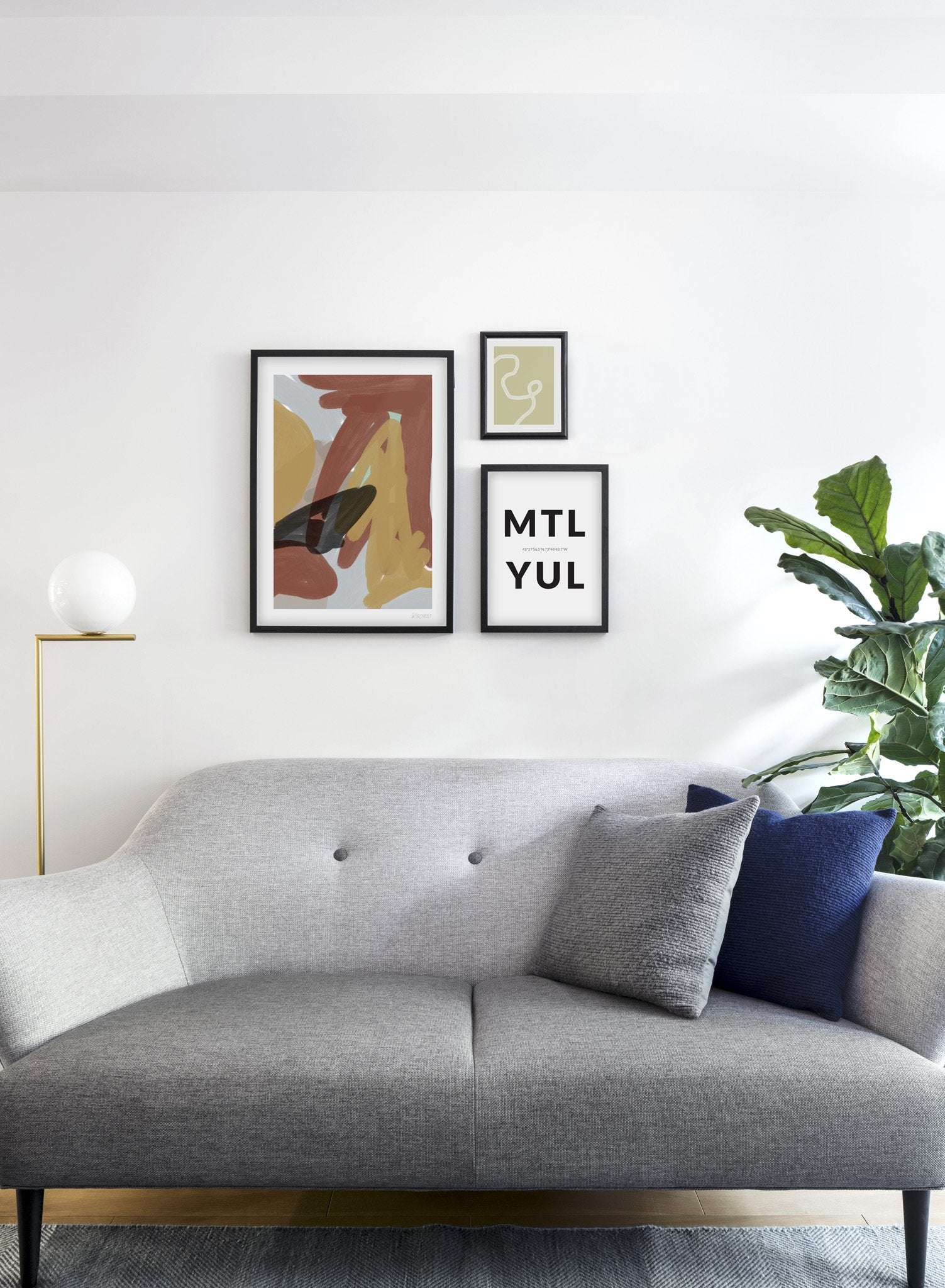 Layers Poster - Modern Abstract Wall Art for Home & Office Decor - Perfect for Living Room, Bedroom, or Workspace