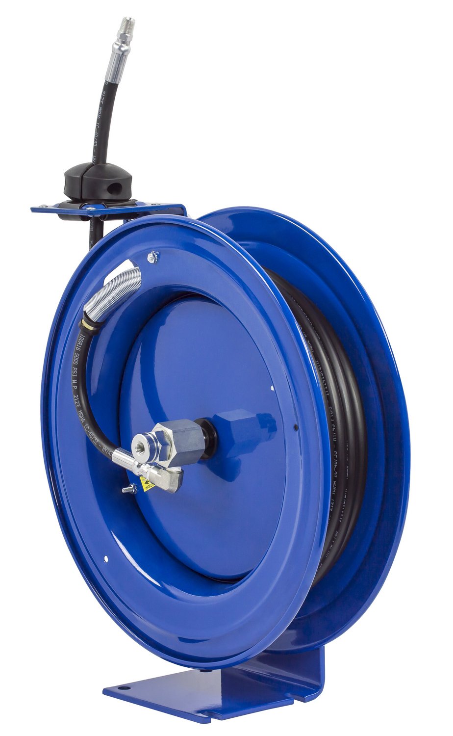 Coxreels P-MP-420 Medium Pressure Retractable Air Water Oil Hose Reel - 1/2 Inch ID, 20 Foot Hose Capacity, 2500 PSI, Includes Hose, Made in USA - Perfect for Automotive Shops, Industrial Applications & Home Garages