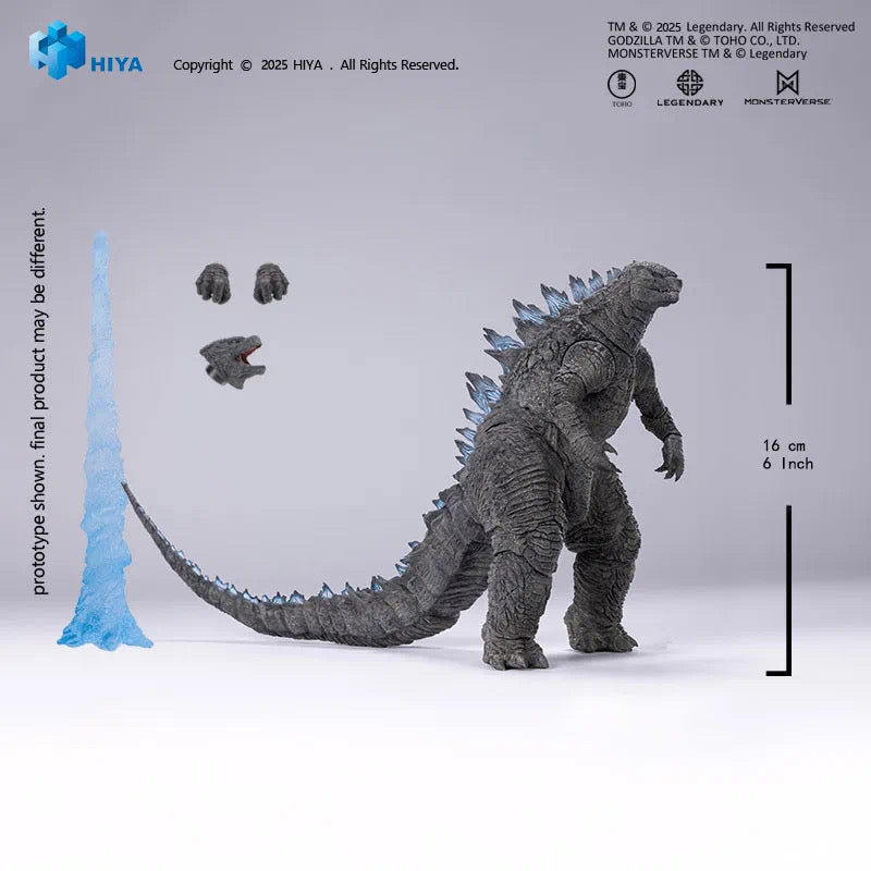 HIYA 7-inch 18cm Godzilla 2014 Translucent Version Action Figure - Exquisite Collectible for Movie Fans & Display