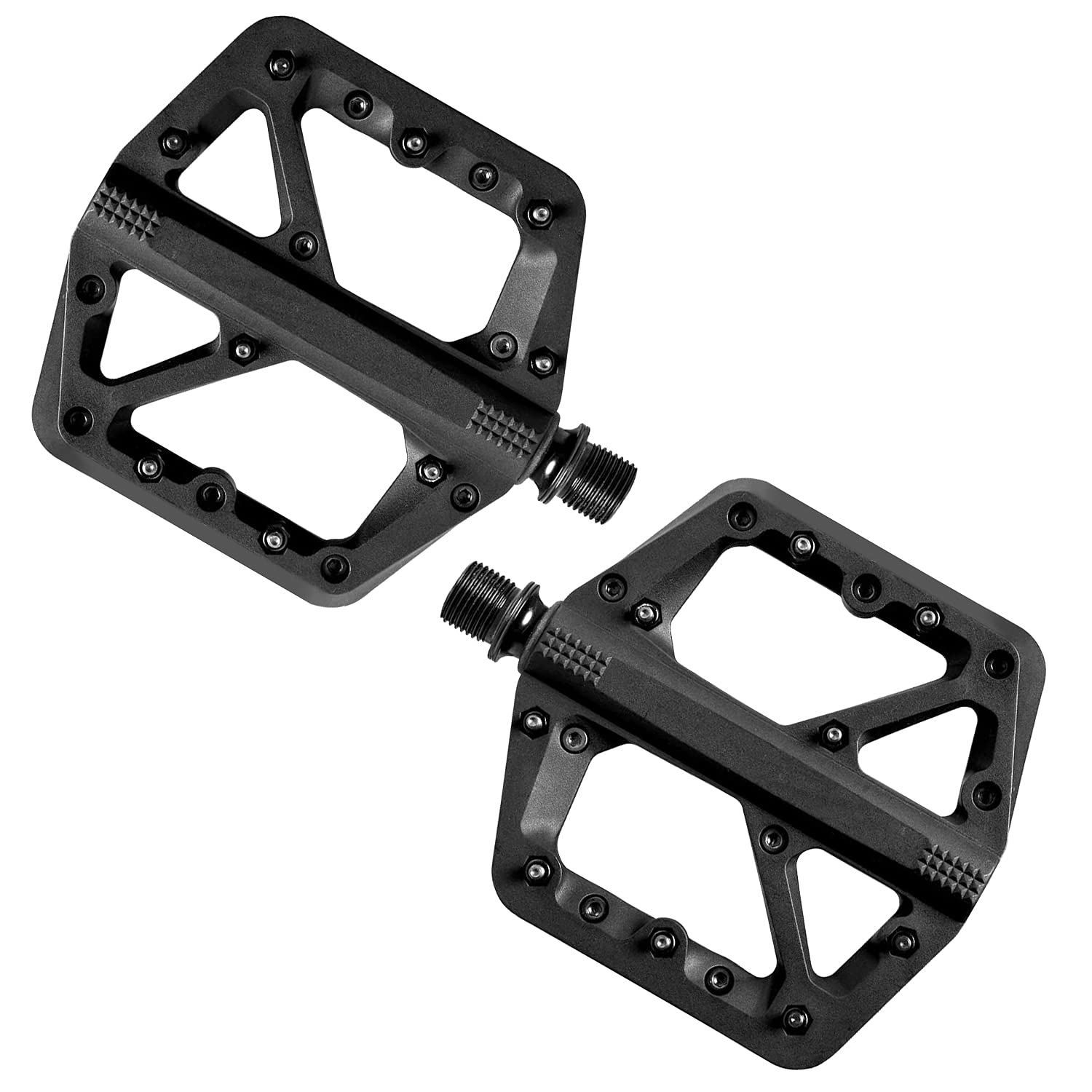 Durable Mountain Bike Pedals - Non-Slip Flat BMX/MTB Pedals for Cycling, Commuting & Trail Riding - Perfect for Road Bikes, Mountain Bikes & BMX Bikes