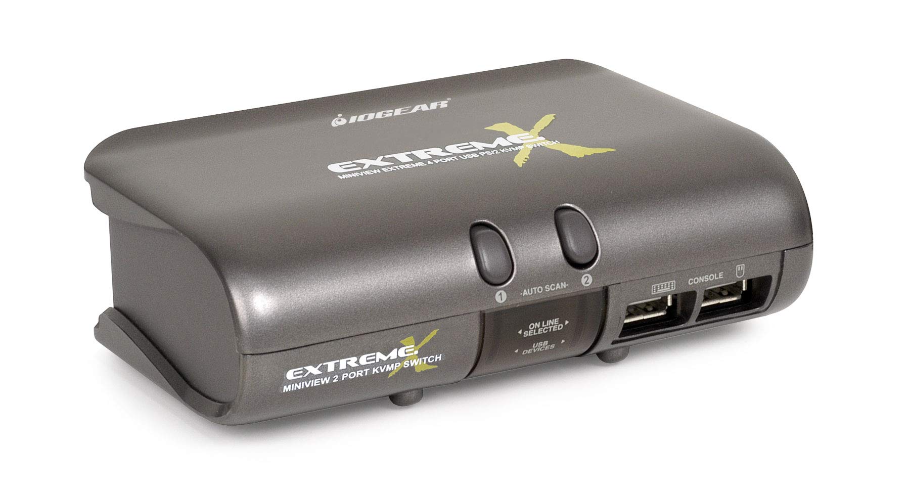 IOGEAR GCS1732 2-Port MiniView Extreme Multimedia KVMP Switch with Full Cable Set - Dual Monitor Control for Home & Office Workstations