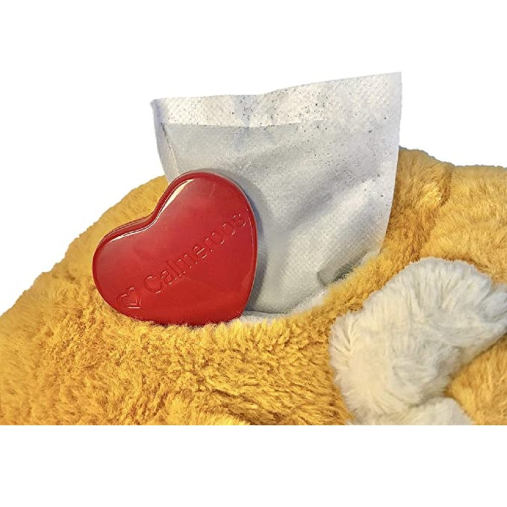 Calming Heartbeat Cat Toy - Soothing Plush Stuffed Animal with Realistic Heartbeat for Anxious Kittens | Perfect for Stress Relief, Separation Anxiety & New Pet Adoption