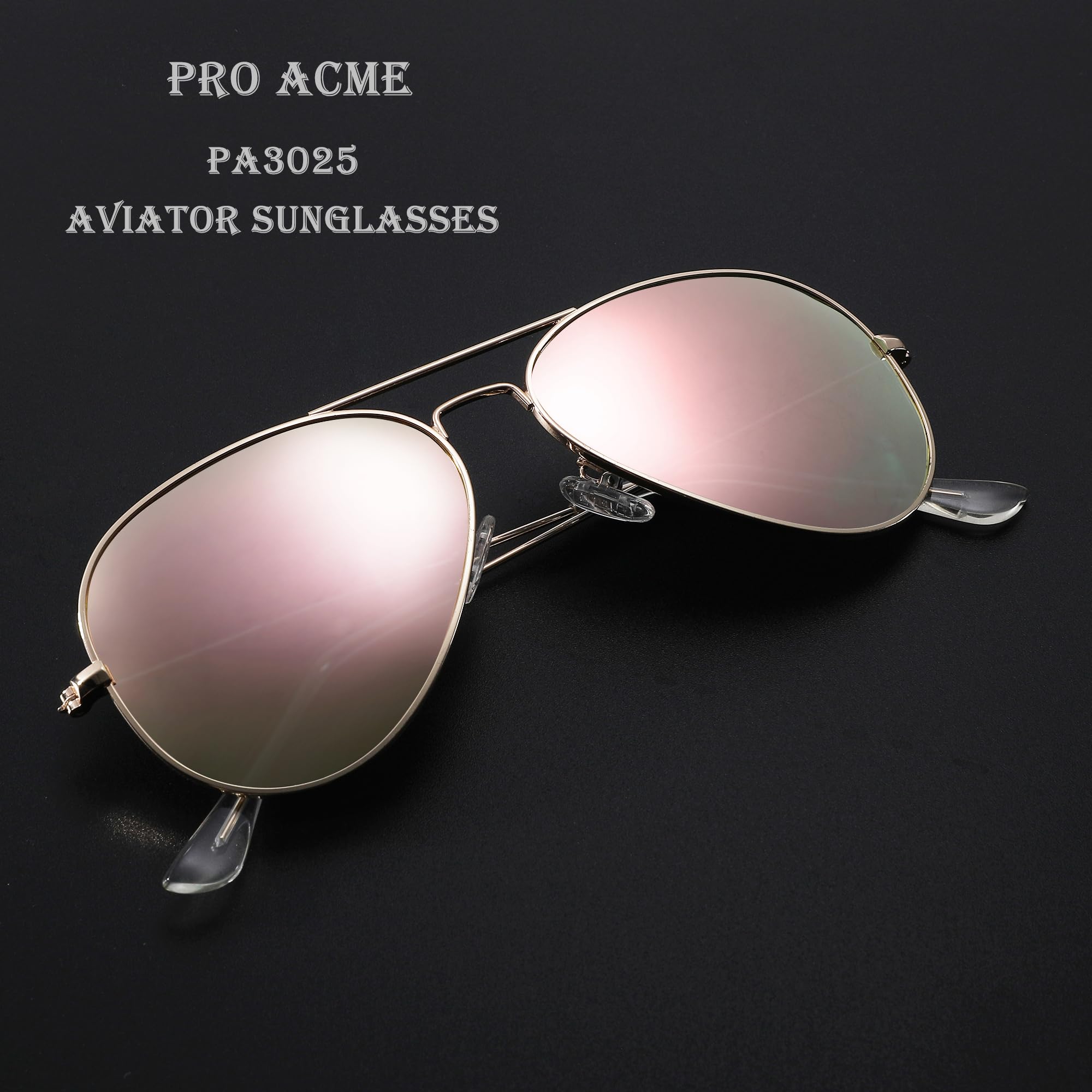 Pro Acme Aviator Sunglasses for Men & Women - Classic Polarized Lenses with UV400 Protection - Perfect for Driving, Travel & Outdoor Activities