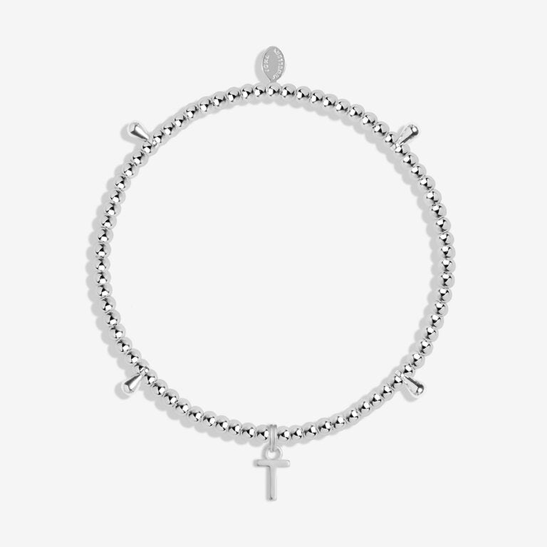 Joma Jewellery Alphabet 'T' Bracelet - Elegant Initial Letter Charm for Women | Perfect Gift for Birthday, Anniversary & Everyday Wear