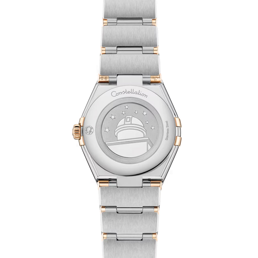Constellation Diamonds Quartz Watch - 28mm Steel & Moonshine Gold Case with Green Dial & Bracelet | Perfect for Women's Fashion, Office Wear & Special Occasions