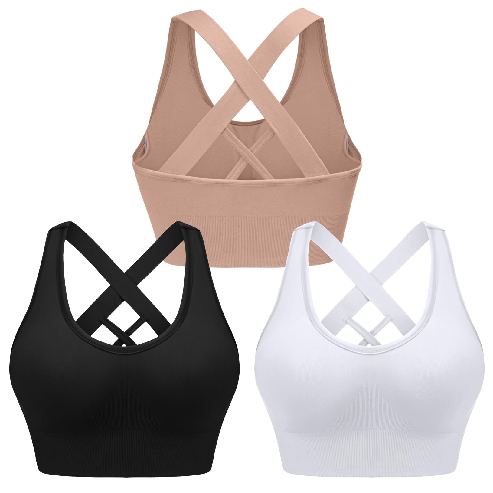 Sykooria Women's High Impact Sports Bra - Running, Yoga, Gym Workout
