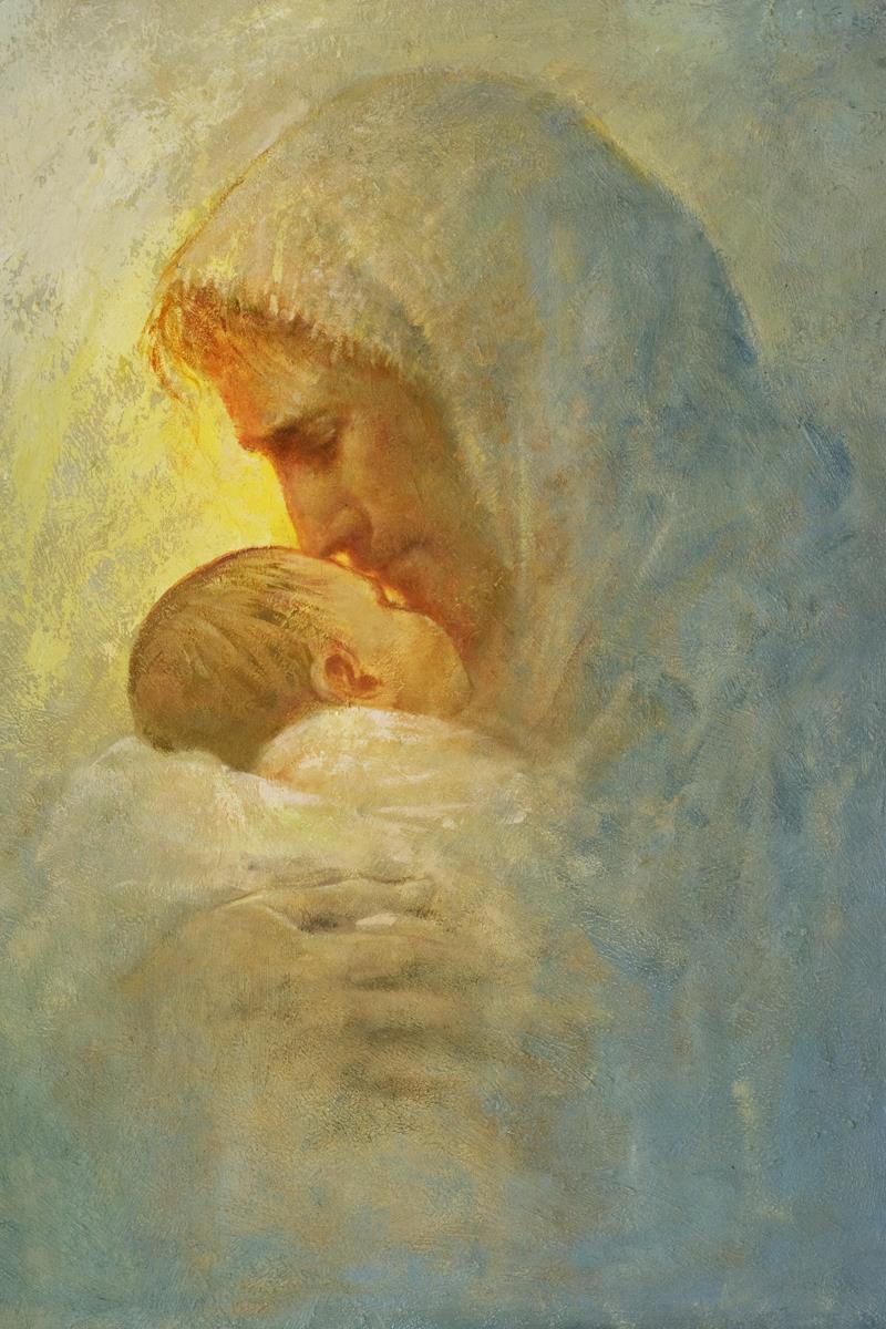 Abba By Yongsung Kim - Premium Christian Wall Art for Home & Church Decor | Inspirational Bible Verse Canvas Painting for Living Room, Bedroom & Office