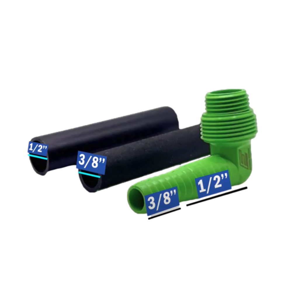 4-in-1 Universal Sprinkler Fitting Kit - KFIT Efficient Fittings™ for Lawn, Garden & Irrigation Systems - Durable Water Connector for DIY Sprinkler Repair & Installation