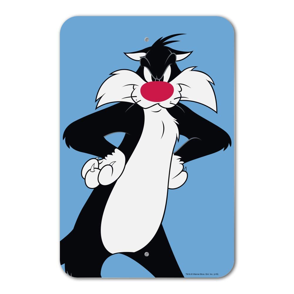 Looney Tunes Sylvester Themed Office Sign - Funny Cartoon Home & Business Decor for Fans - Perfect for Work Desks, Man Caves & Gift Shops