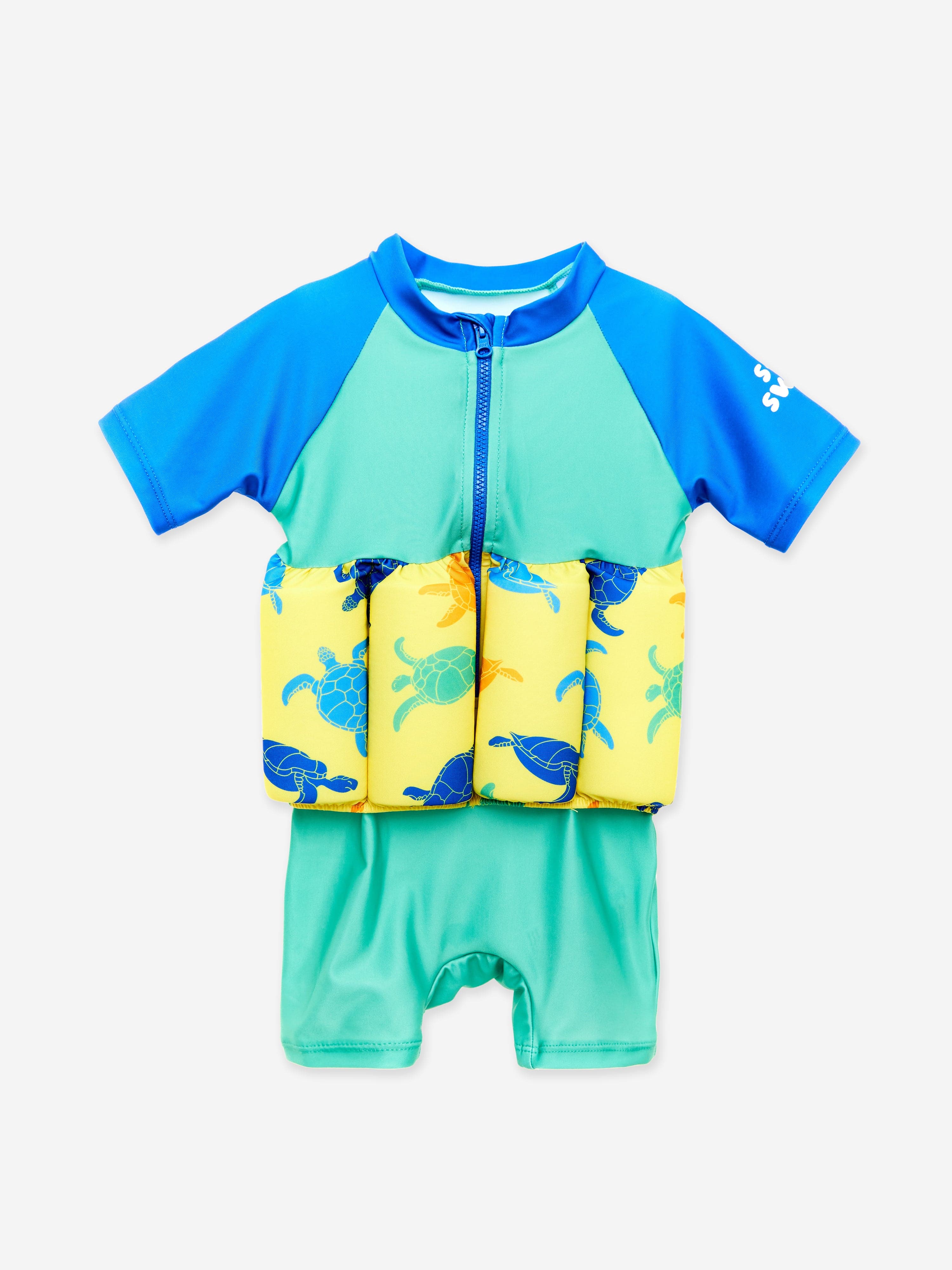 UPF50+ Baby Boys Turtle Float Suit - Green Swim Vest for Toddlers 1-3 Years | Pool, Beach & Water Play Safety Gear
