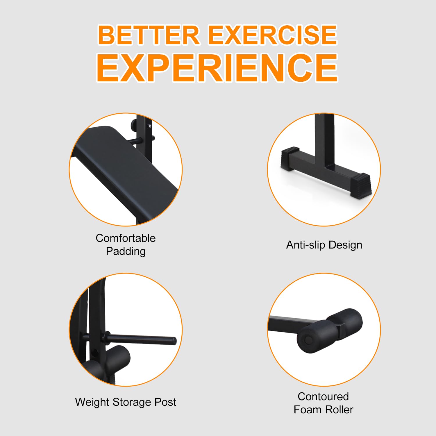 Adjustable Weight Bench with Squat Rack - Foldable Olympic Bench Press Set for Home Gym, Strength Training Equipment with Leg Developer - Perfect for Full-Body Workouts, Strength Building & Home Fitness Training