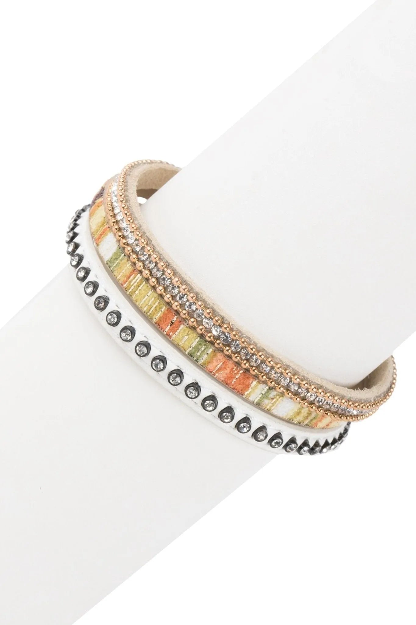 Gemma Leather Bracelet for Women - Handmade Genuine Leather Wristband with Adjustable Knot - Boho Chic Jewelry Gift for Everyday Wear & Special Occasions