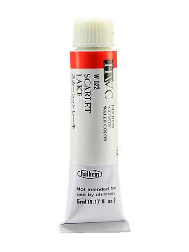 Holbein Artist Watercolor Paint - Scarlet Lake 5ml (Pack of 2) | Professional Grade Watercolors for Artists, Illustrators & Calligraphy | Perfect for Sketching, Painting & Mixed Media Art