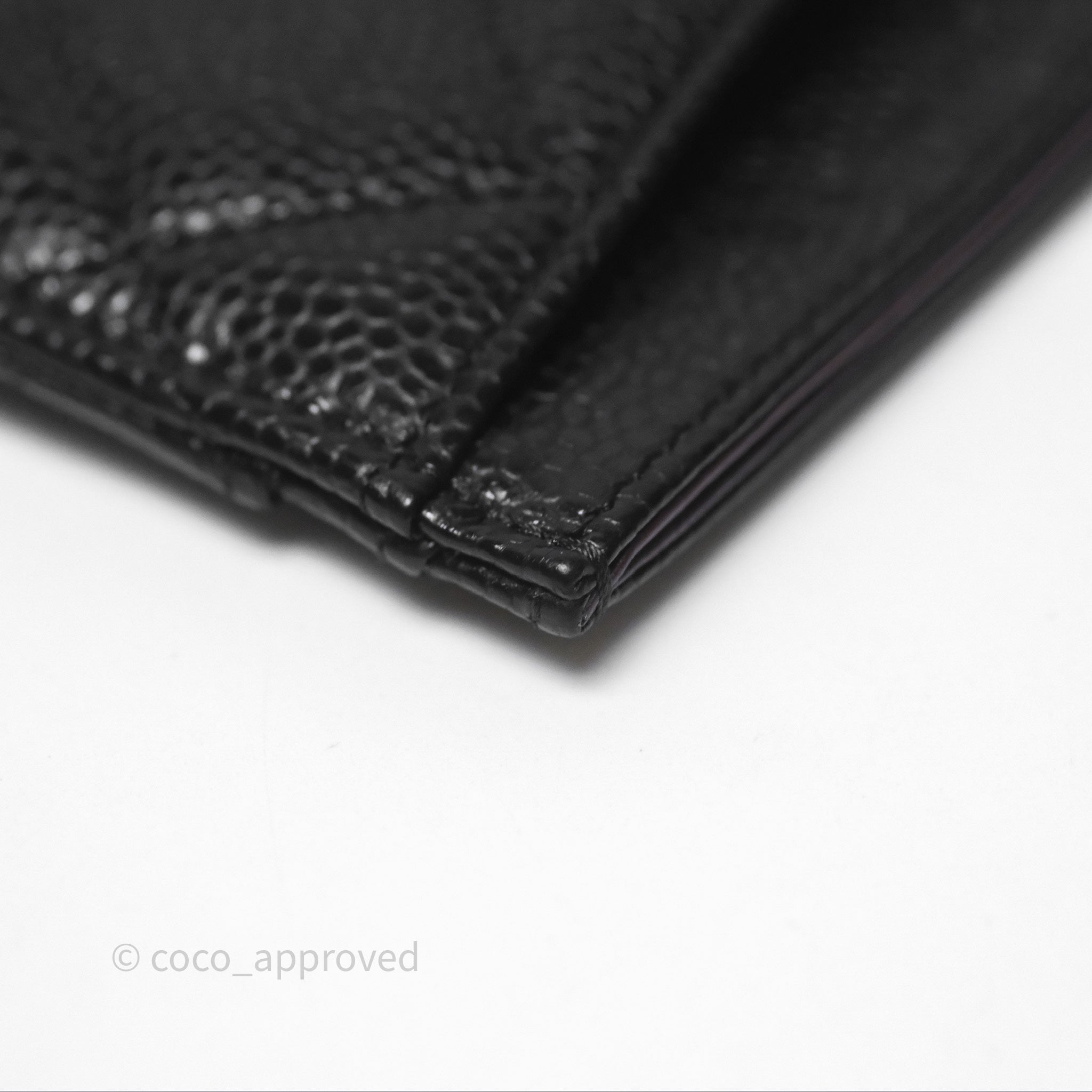 Chanel Classic Flat Card Holder in Black Caviar Leather with Gold Hardware - Perfect for Everyday Use & Luxury Gift Giving