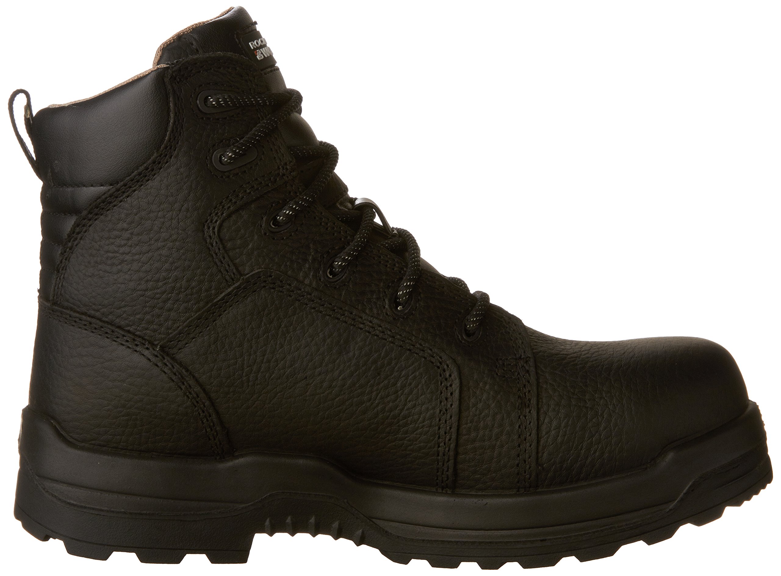 Rockport Works Men's More Energy IR6635 Waterproof Steel Toe Construction Boot - Durable Work Boots for Construction, Landscaping & Outdoor Jobs