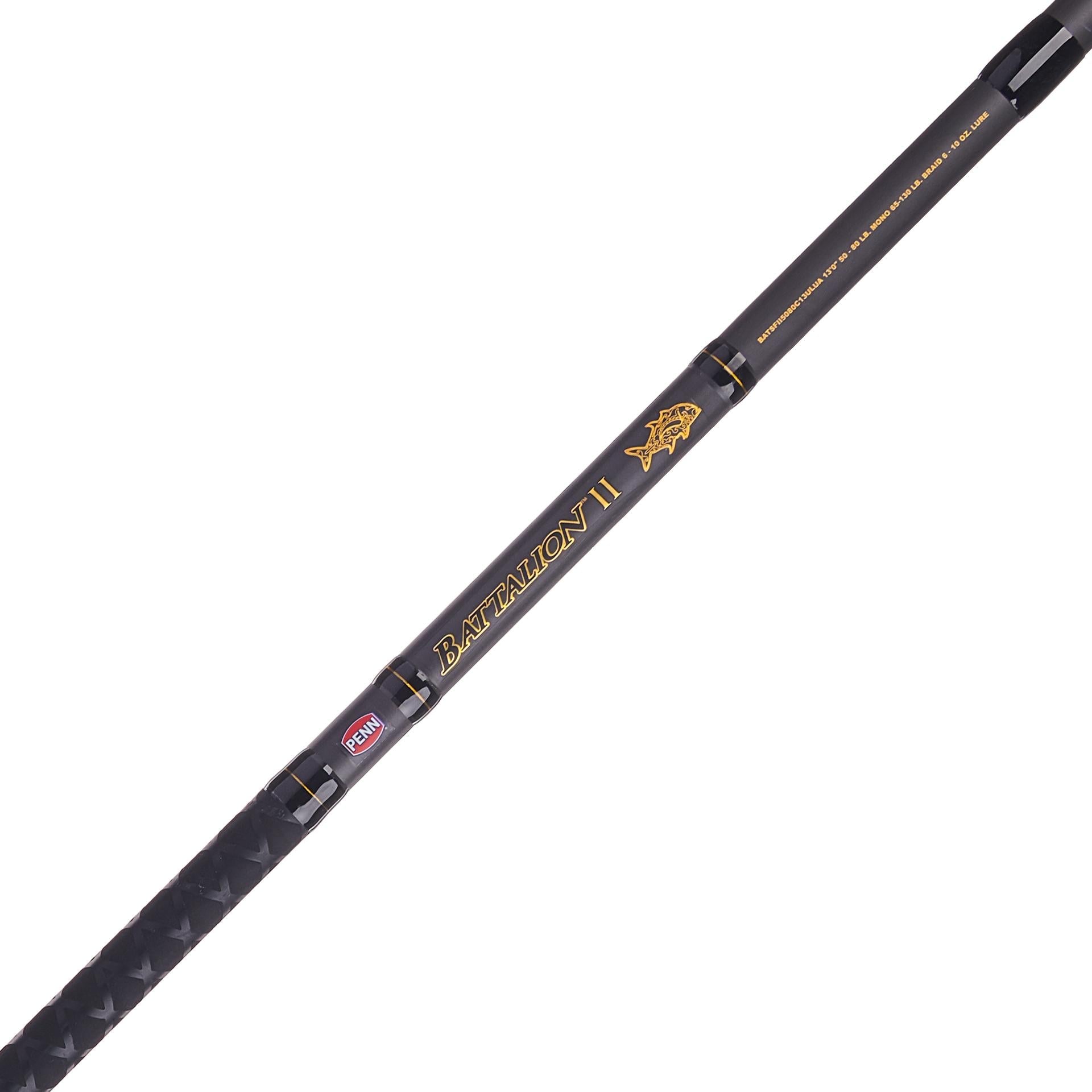 Battalion™ II Conventional Ulua Surf Fishing Rod - Heavy Duty Saltwater Surf Casting Rod for Shoreline & Pier Fishing