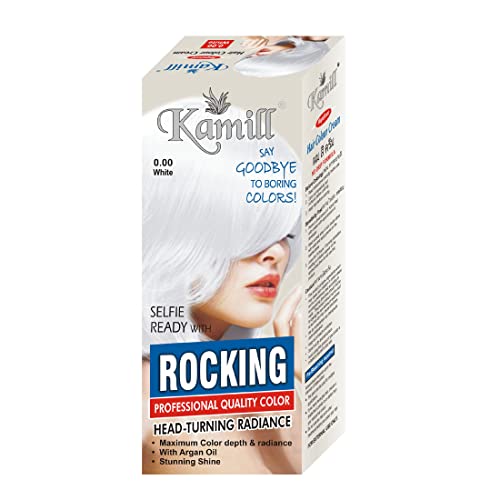 Kamill Permanent Hair Color for Women & Men - Natural, Organic Dye for Shiny Hair (0. White) | At-Home Salon Quality Hair Coloring for Gray Coverage & Vibrant Looks