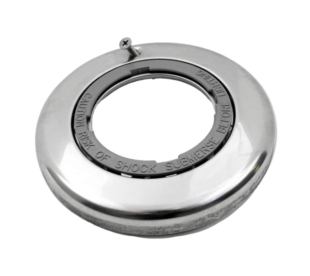 Pentair 05601-0001 Stainless Steel Trim Face Ring Replacement Kit for Sta-Rite SunLite Pool & Spa Light | Durable Pool Light Accessory for Easy Installation & Maintenance | Perfect for Inground Pool Lighting Repair & Upgrade