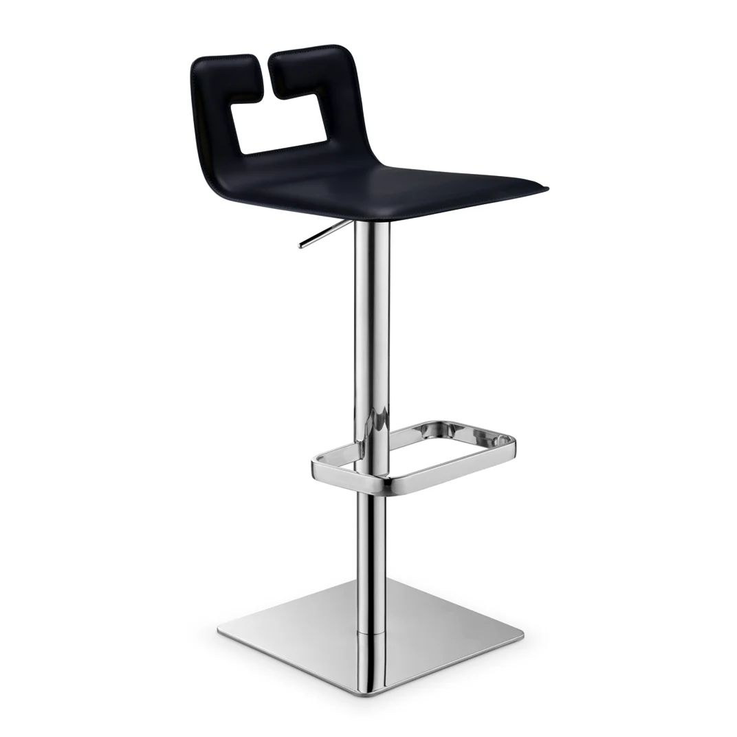 Swivel Bar Stool for Kitchen Island - Adjustable Height Counter Stool with Padded Seat - Perfect for Breakfast Nook, Home Bar & Dining Room Decor