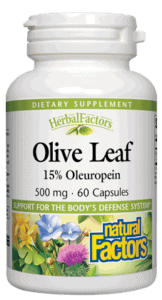 HerbalFactors® Olive Leaf Extract 500mg - Immune Support Supplement for Adults - Antioxidant & Heart Health Benefits - Use Daily for Wellness & Vitality