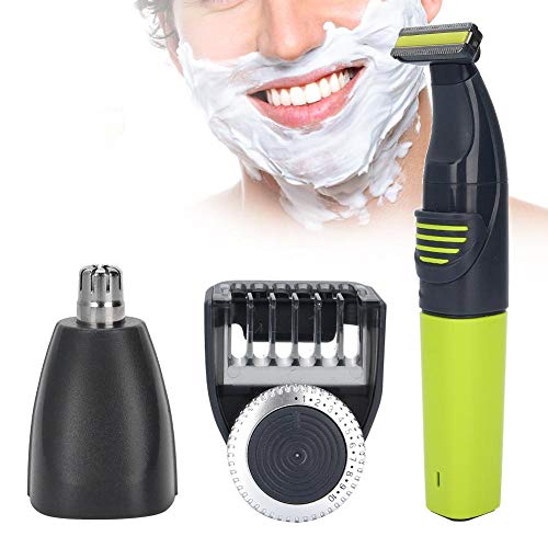 Premium Cordless Electric Razor for Men - USB Rechargeable Waterproof Beard Trimmer & Nose Hair Clipper - Multi-Functional Grooming Kit for Travel, Home & Gym Use