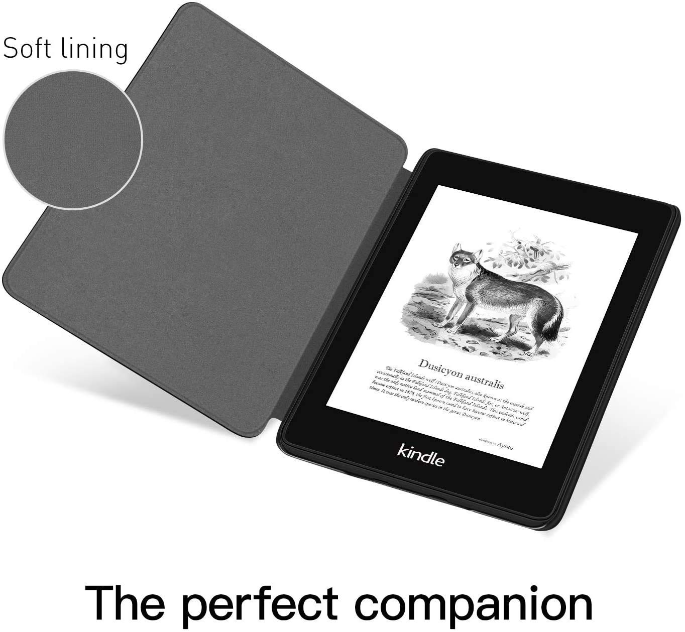 Premium Smart Leather Cover for Kindle Paperwhite 4 (10th Gen 2018) - Durable Protection Case Compatible with Amazon Kindle Paperwhite 4 Model PQ94WIF - Perfect for Reading, Travel & Daily Use