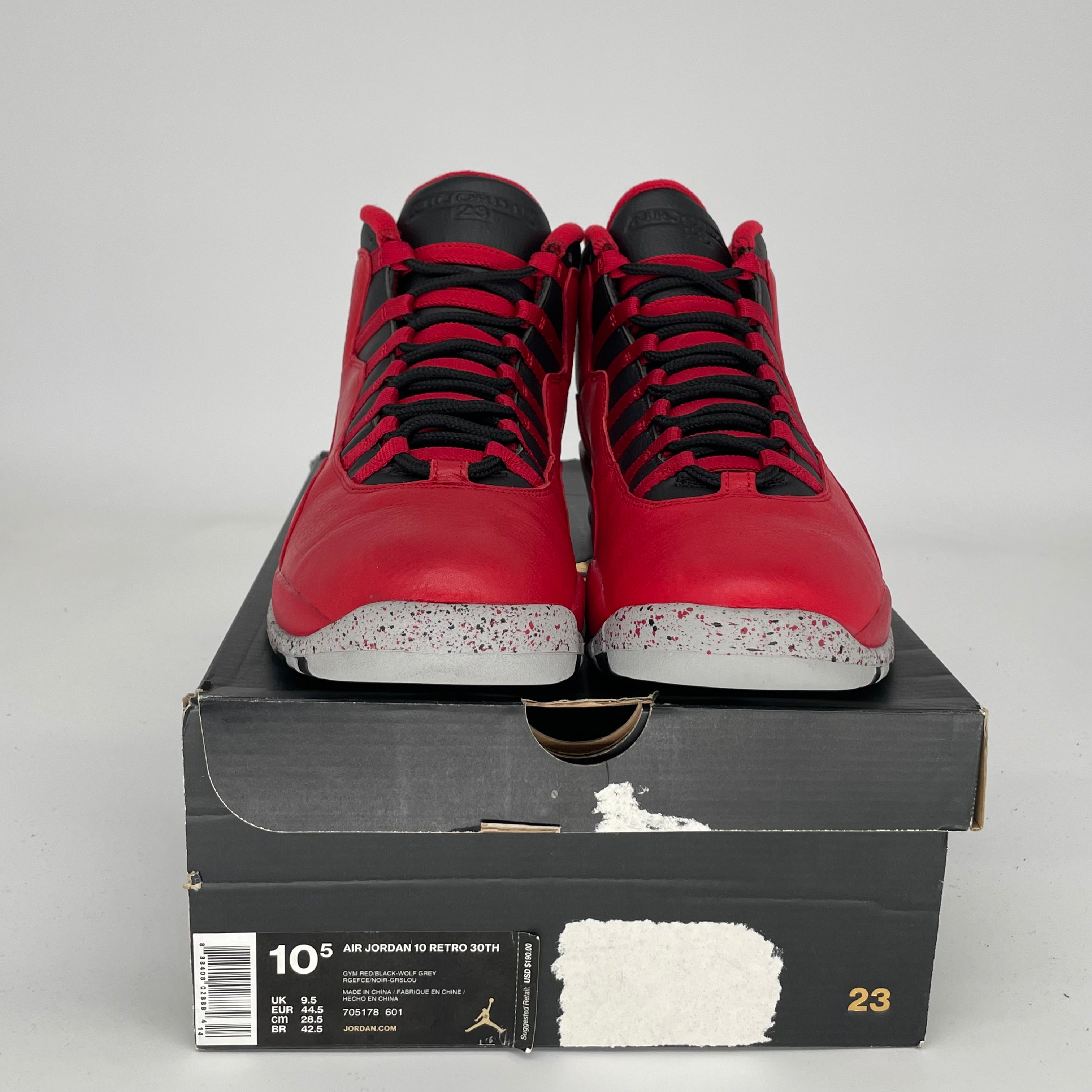 AIR JORDAN 10 BULLS OVER BROADWAY Men's Basketball Shoes Size 10.5 - 705178-601 | Retro Sneakers for Streetwear & Sports Performance