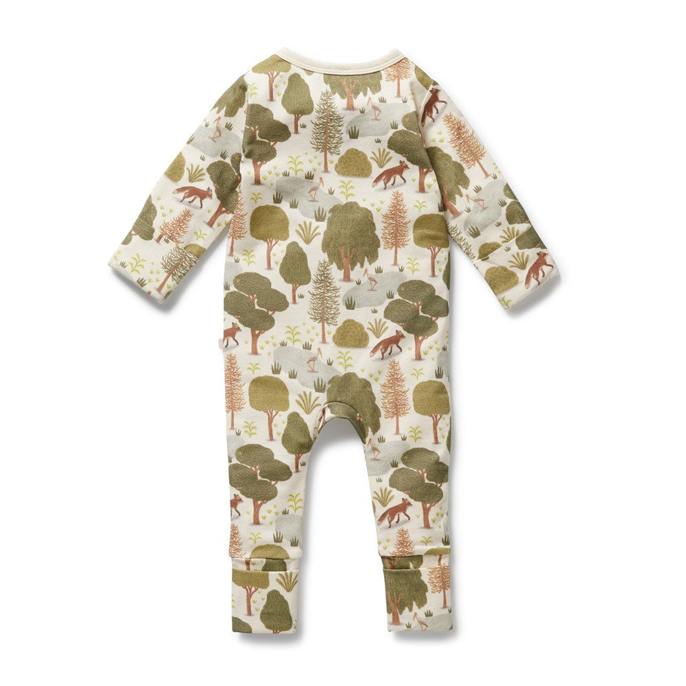 Organic Baby Zipsuit with Feet - Soft Cotton One-Piece Pajamas for Newborns & Infants - Perfect for Sleepwear, Playtime & Daycare Outfits