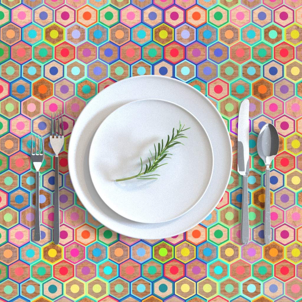 Custom Printed Cotton Sateen Tablecloth 70