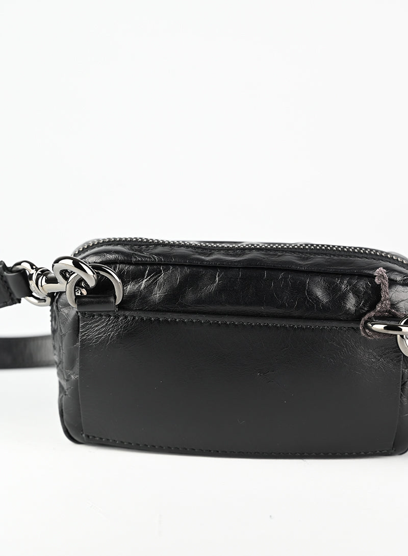 Valentino Black VLTN Crossbody Bag for Women | Luxury Leather Shoulder Purse | Perfect for Parties, Dates & Evening Events