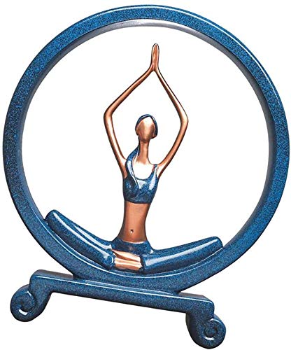 Resin Yoga Girl Figurines - Elegant Women Statues for Home & Office Desk Decor, Meditation Sculpture - Perfect for Yoga Studios, Spa Decor & Mindful Workspaces (Style 3)