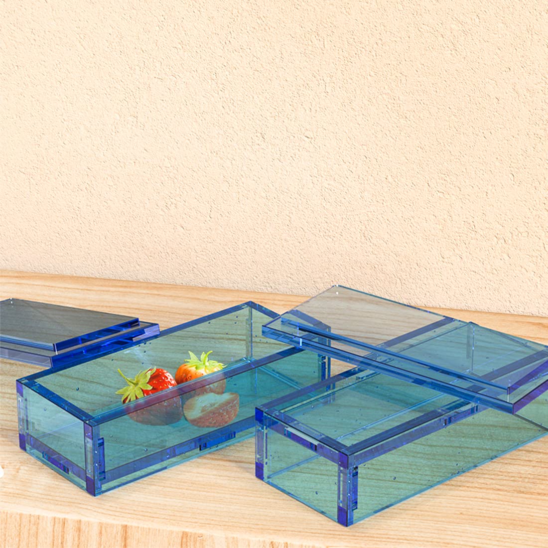 Voyyphixa Rectangle Resin Jewelry Box Mold with Lid - Silicone Container Mold for Epoxy Resin Casting, DIY Pen Holder, Pencil Case, Domino & Trinket Storage | Perfect for Crafting, Organizing Small Items & Gift Making