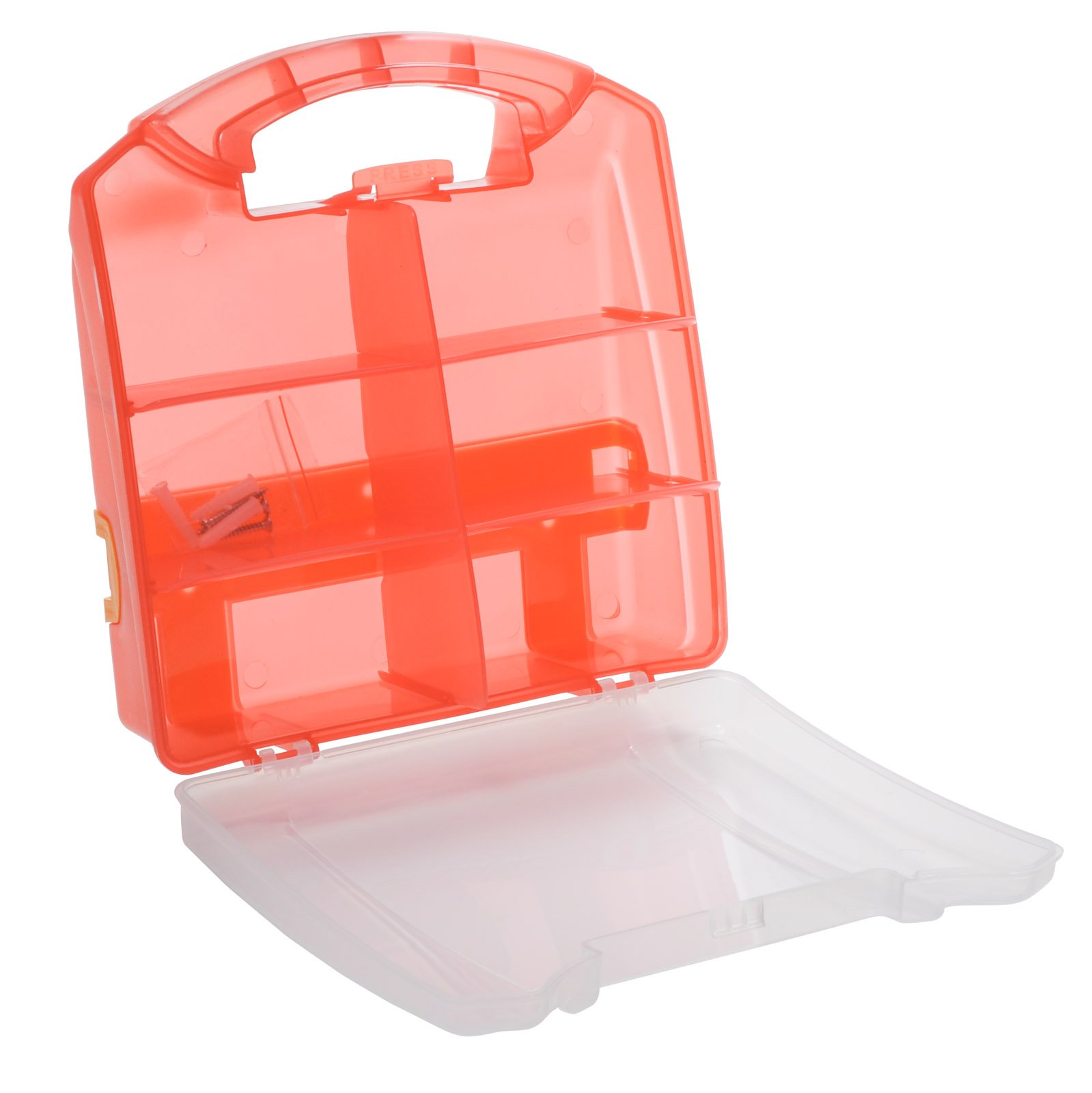 25-Person Empty Plastic First Aid Kit Box - Portable Emergency Medical Storage Container for Home, Office, Car, Camping & Outdoor Safety Supplies